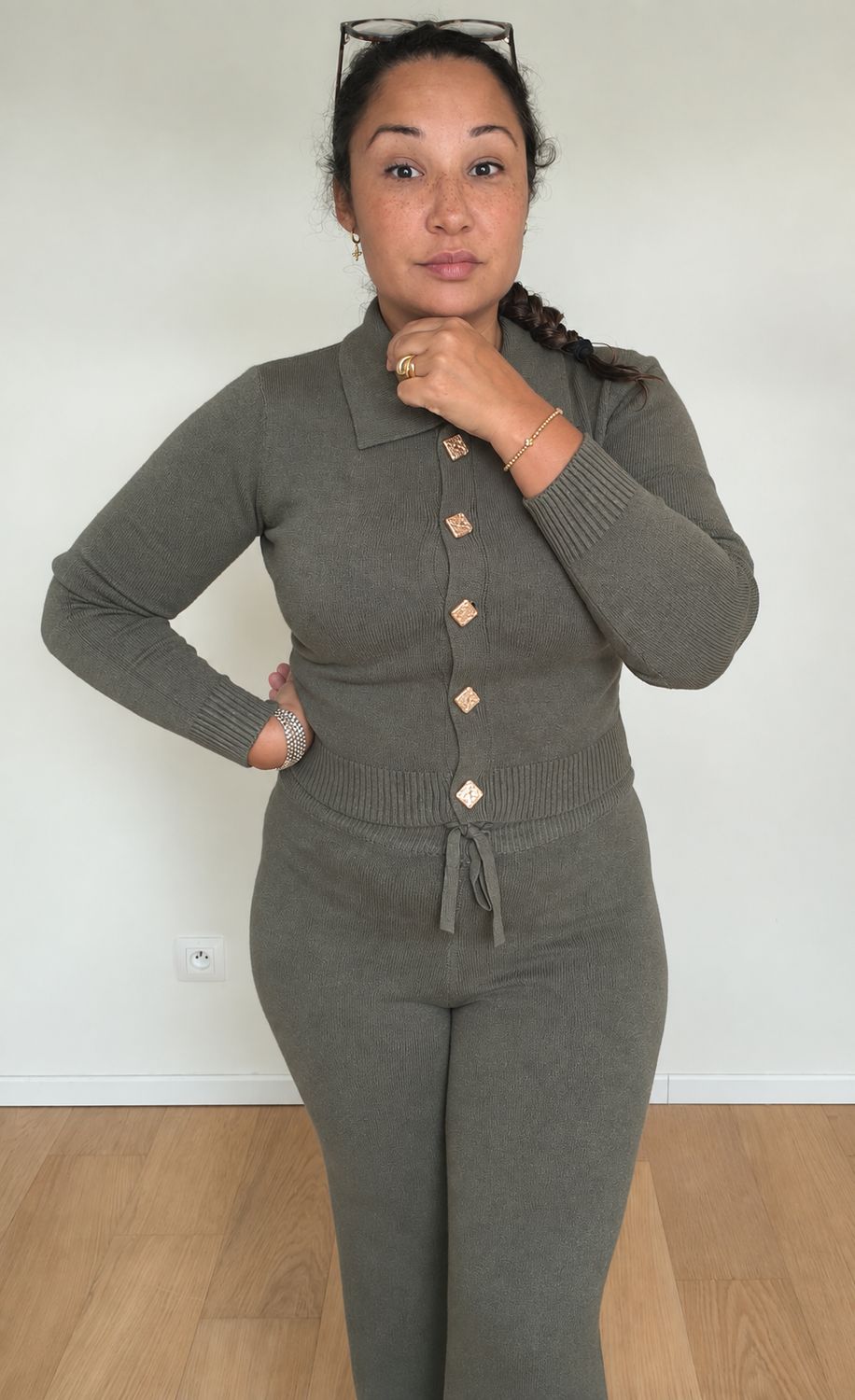 ENSEMBLE ELISÉ en Maille Stretch