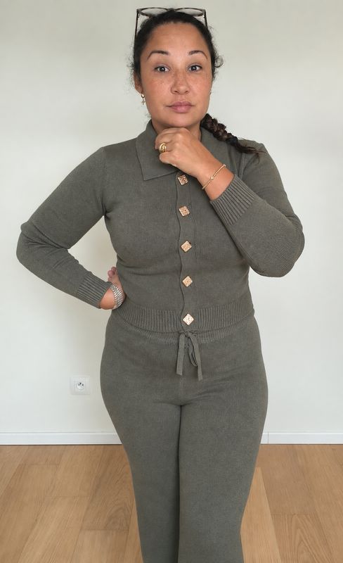 ENSEMBLE ELISÉ en Maille Stretch