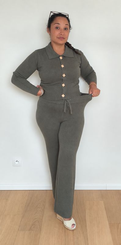 ENSEMBLE ELISÉ en Maille Stretch