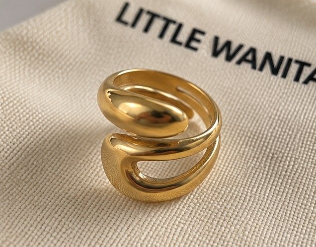 Bague Sofia – Dorée, design organique