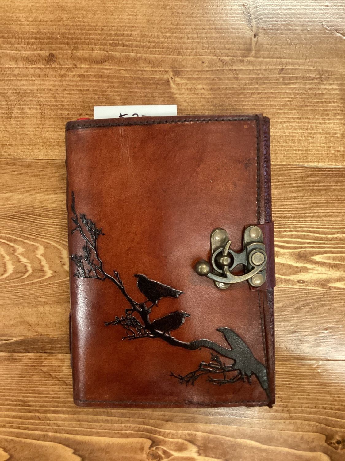 Raven&#39;s Brown Leather Tree Journal (small, 5X7))