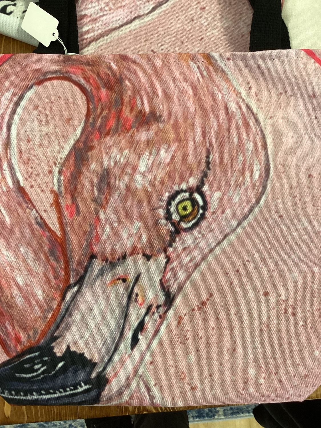Flamingo tote (small) (Kris Morse)