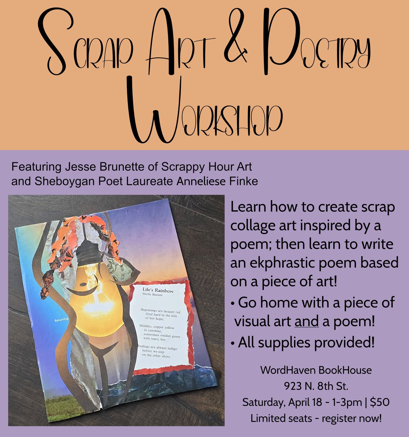4/18/26: Scrap Art &amp; Poetry Workshop
