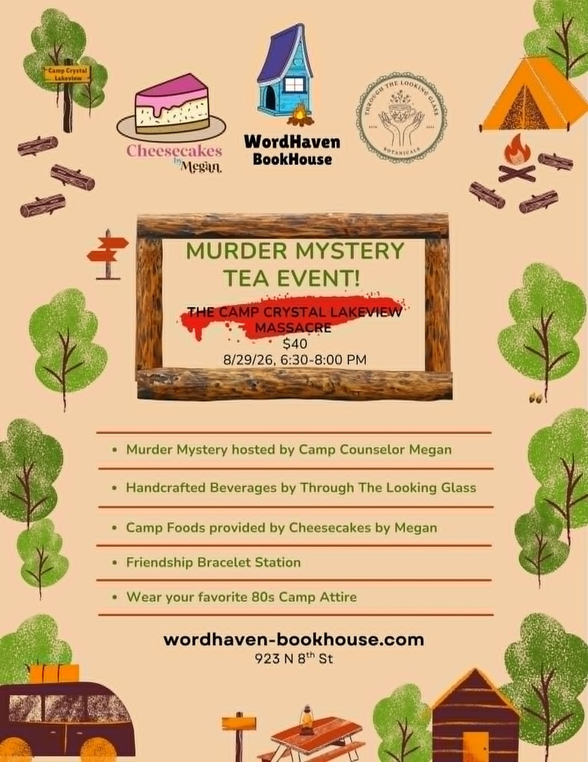 8/29: Murder Mystery Tea Event