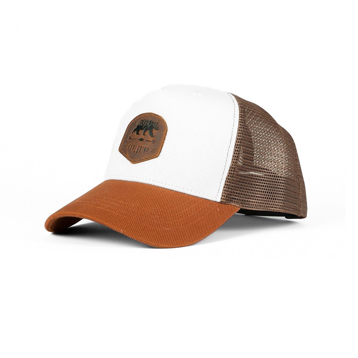 Casquette Trucker Exploring, Couleur: Blanc
