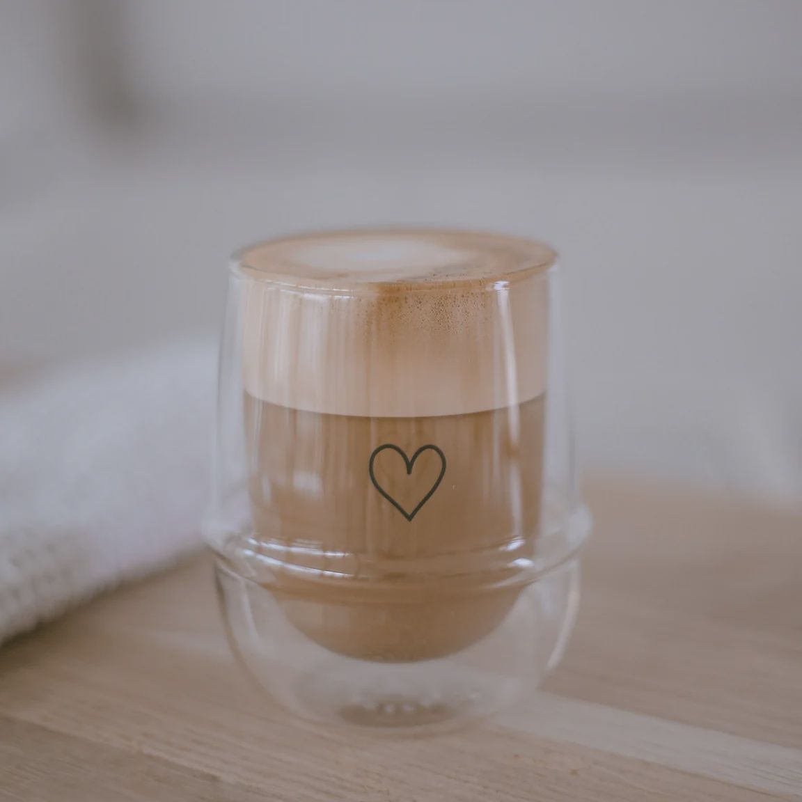 Tasse en Verre Cappuccino, Taille: 220 ML