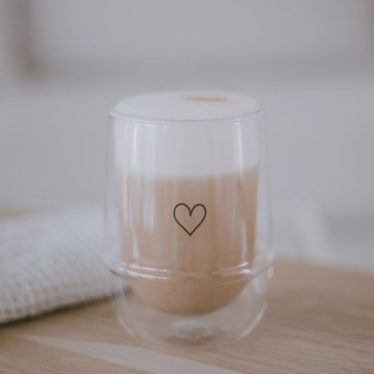 Tasse en Verre Cappuccino, Taille: 340 ML