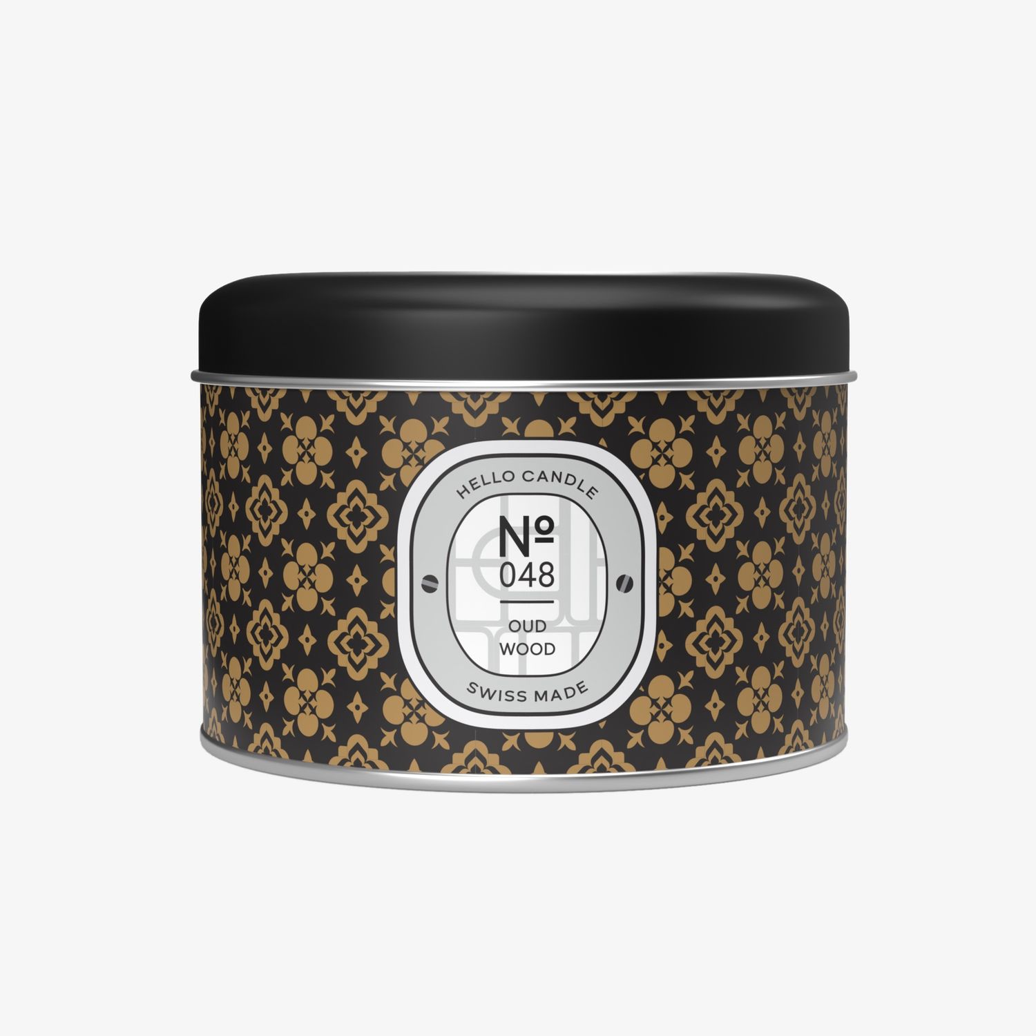 Bougie Hello Candle &quot;Oud Wood&quot;, Taille: 180ml