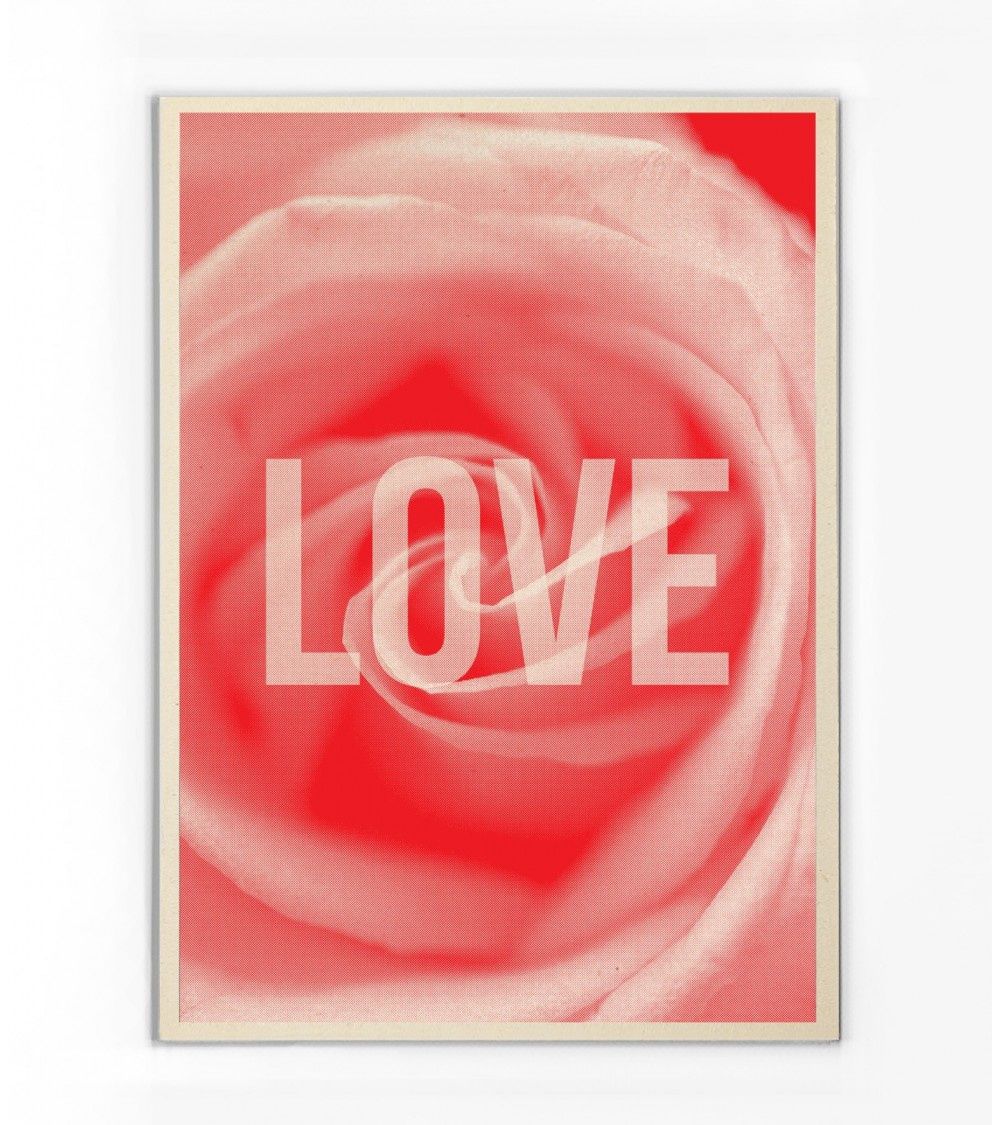Carte &quot;Love&quot;, Taille: M(15x21cm)