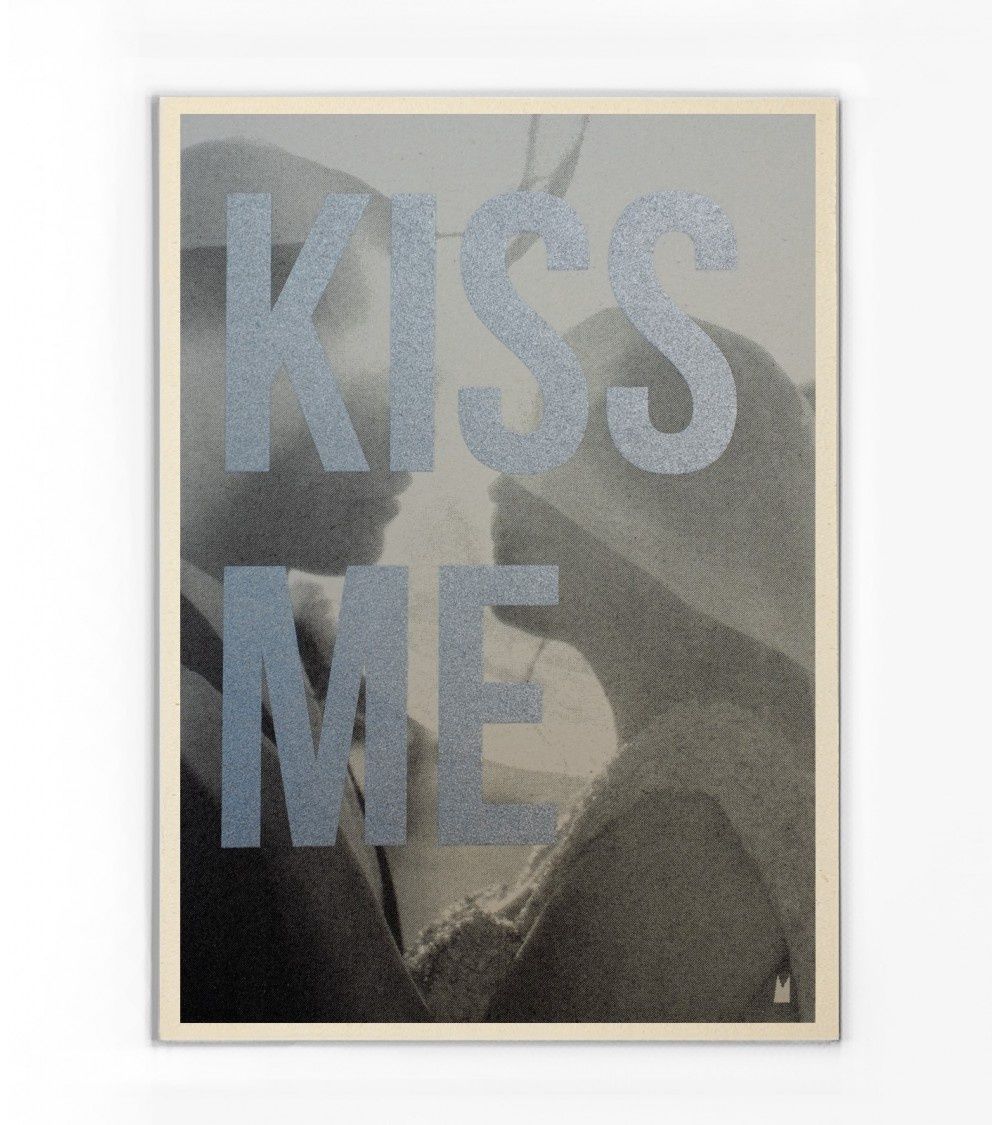 Carte &quot;Kiss Me&quot;, Taille: M(15x21cm)