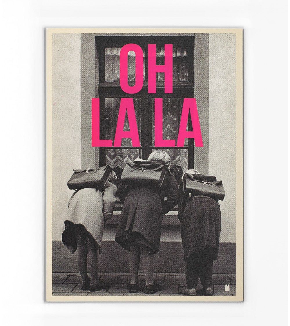 Carte &quot;Oh La La&quot;, Taille: M(15x21cm)