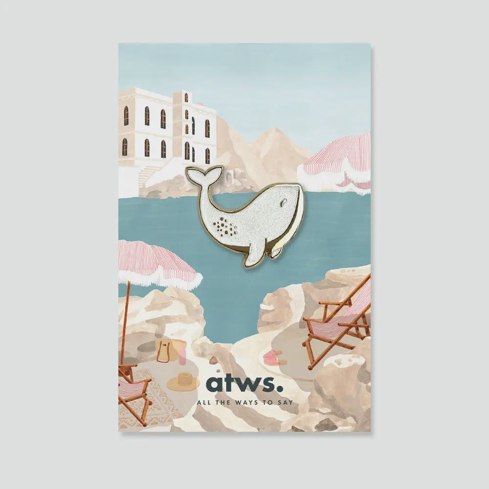 Pin&#39;s ATWTS, Motif: Baleine Blanche