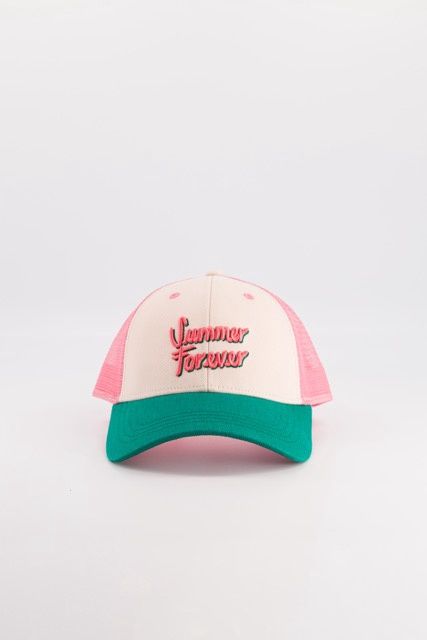 Casquette Trucker &quot;Summer Forever&quot; Rose/Vert - Enfant, Taille: 3-6 ans (48-52 cm)
