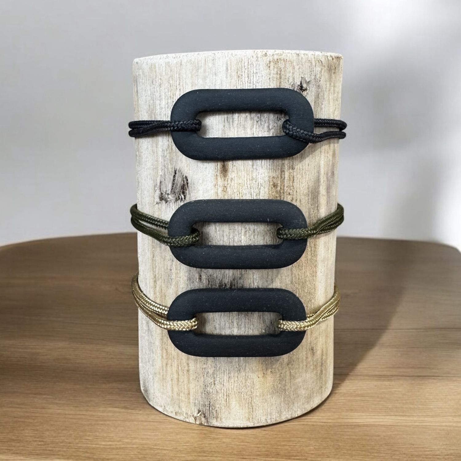 Bracelet cordage sport &amp; O de ocean, Couleur: Noir