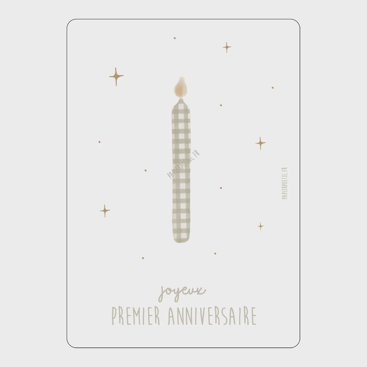 Carte &quot;Premier Anniversaire&quot;