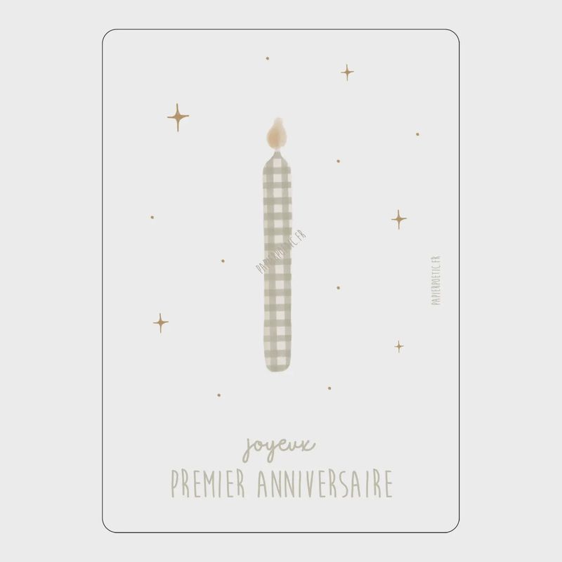 Carte &quot;Premier Anniversaire&quot;