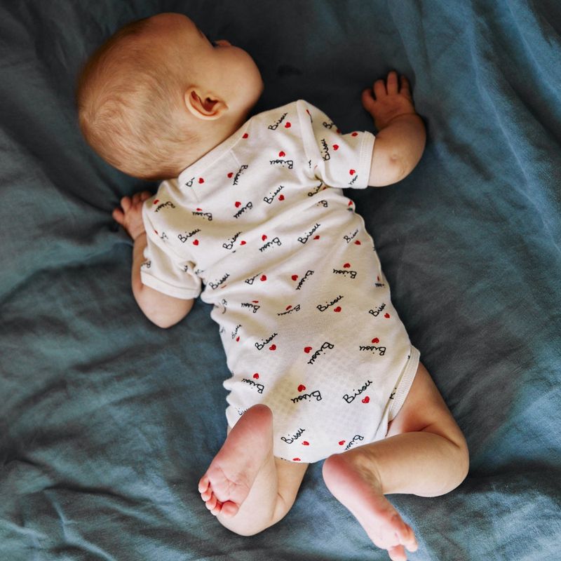 Body Manches Courtes Print &quot;Bisou&quot;