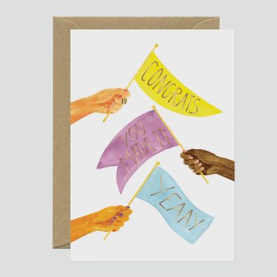 Carte &quot;Congrats Flags&quot;