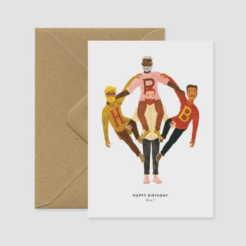 Carte &quot;Happy Birthday Bro&quot;
