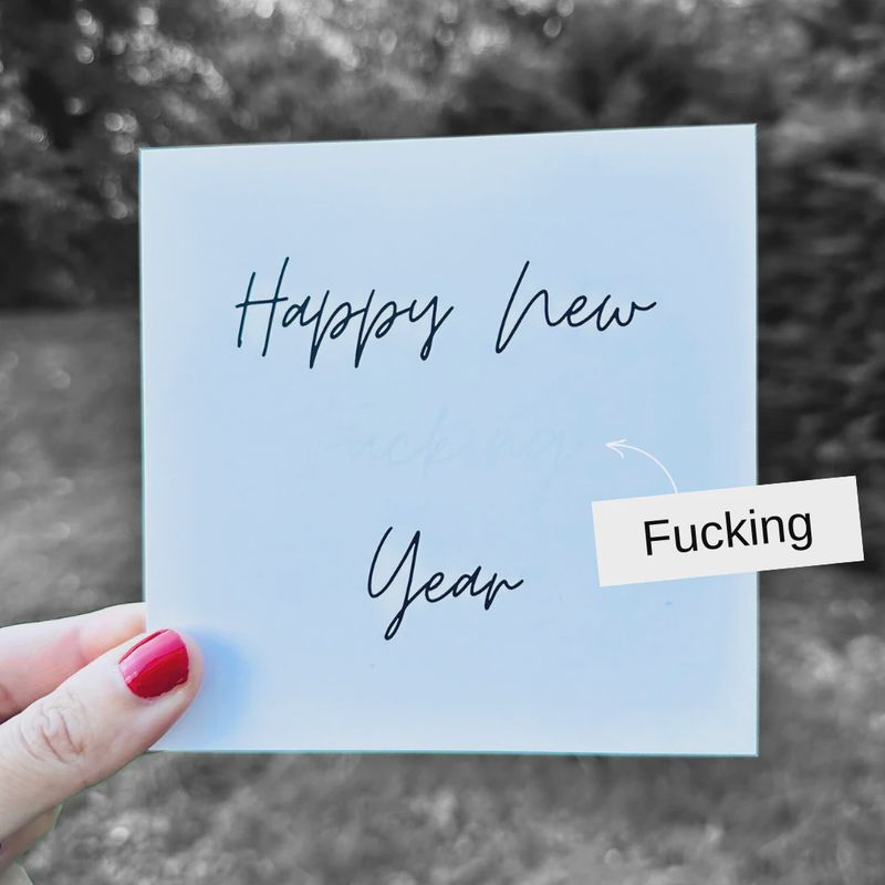 Carte &quot;Happy New (Fucking) Year&quot;