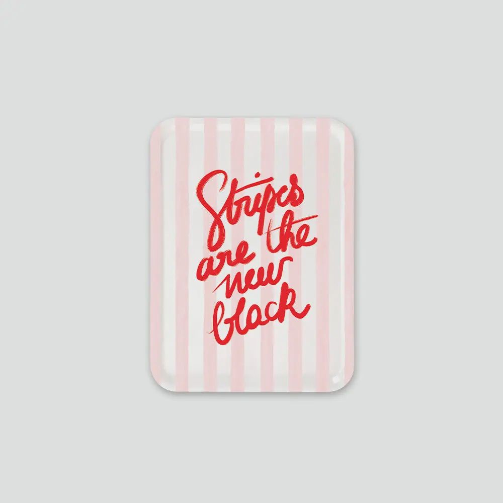 Plateau Petit Dej &quot;Stripes New Black&quot;