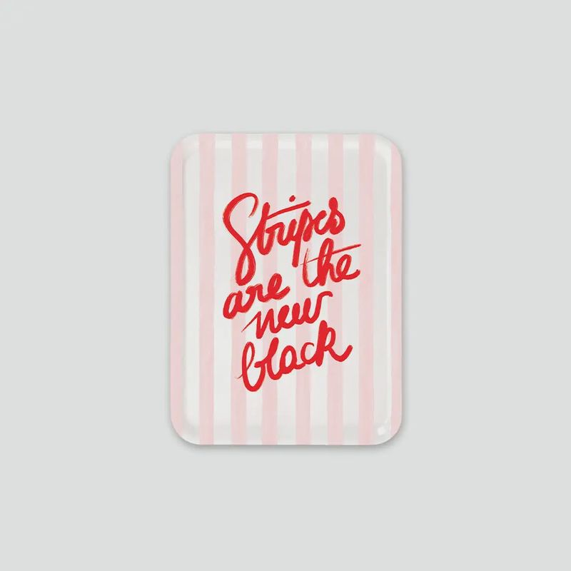 Plateau Petit Dej &quot;Stripes New Black&quot;