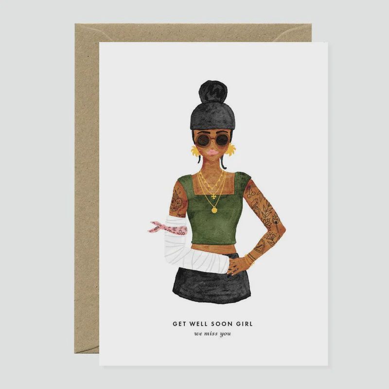 Carte &quot;Get Well Soon Girl - We Miss You&quot;