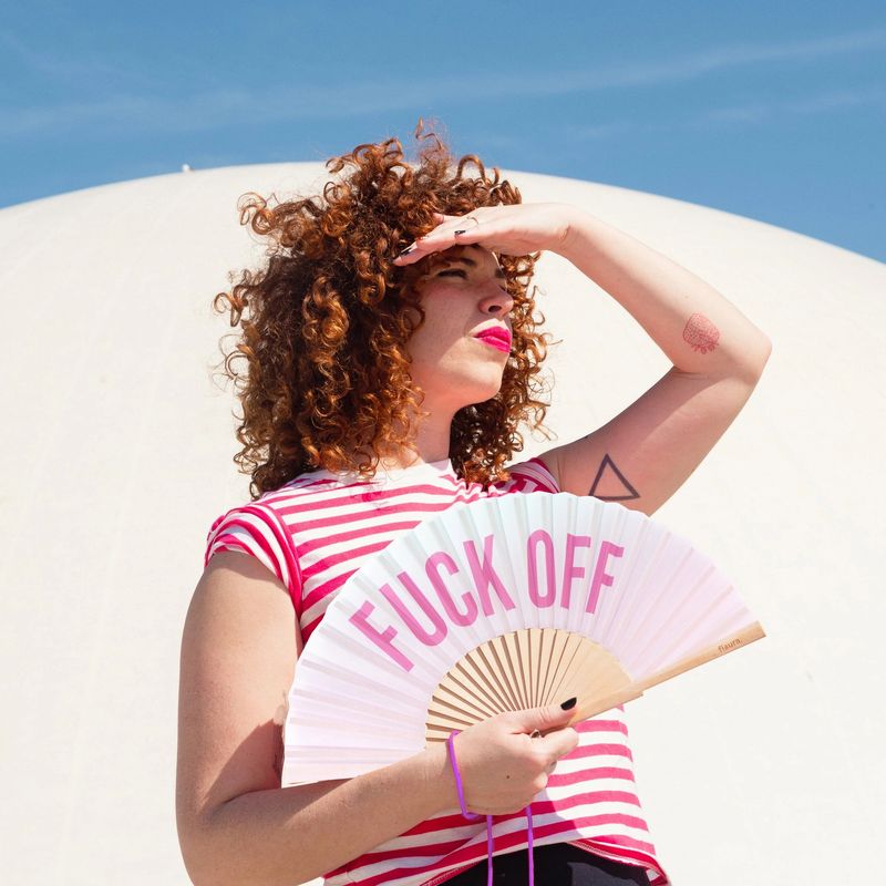 Eventail &quot;Fuck Off&quot; Degradé
