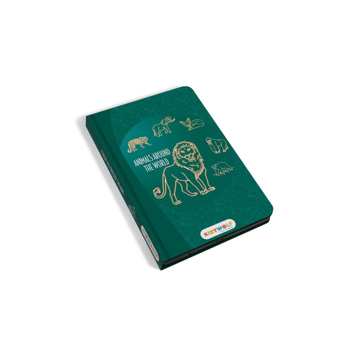 Kidydraw-Mini - Tablette à Dessin, Motif: Animals Around The wold