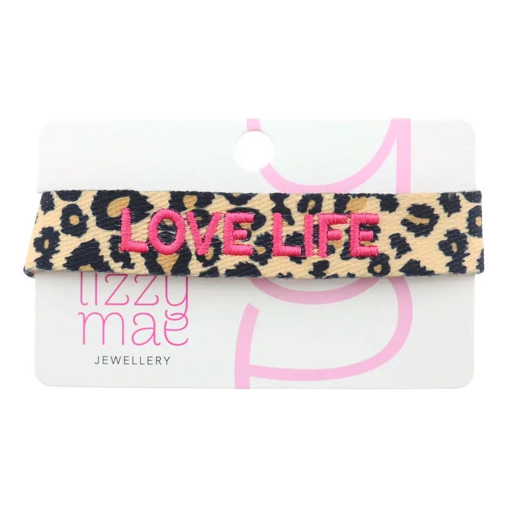 Bracelet tissé léopard - Love Life