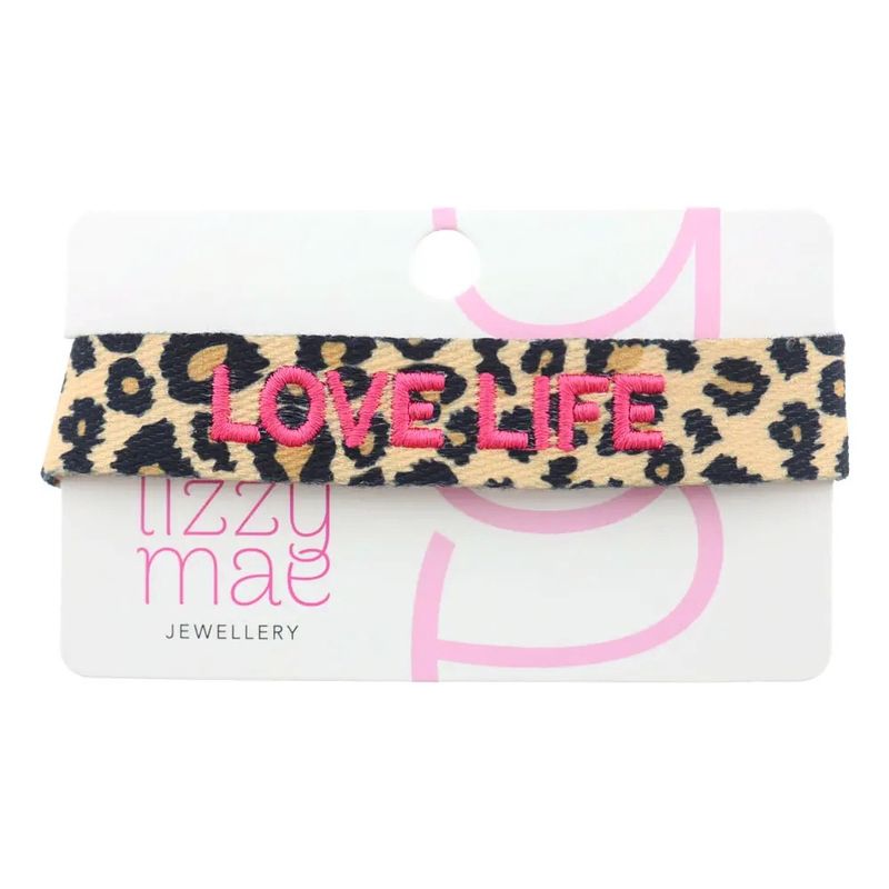 Bracelet tissé léopard - Love Life