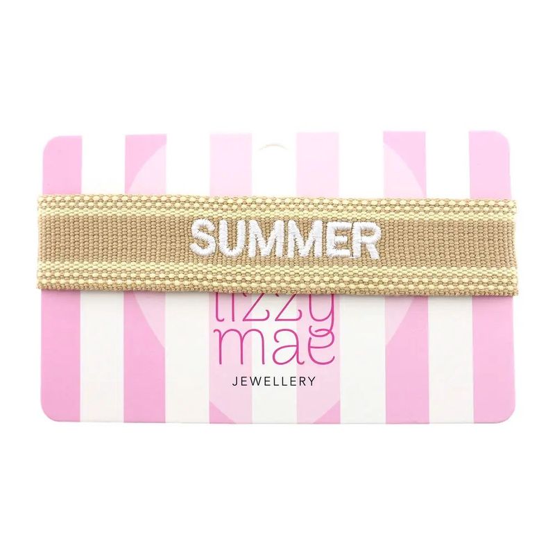 Bracelet tissé Beige - Summer