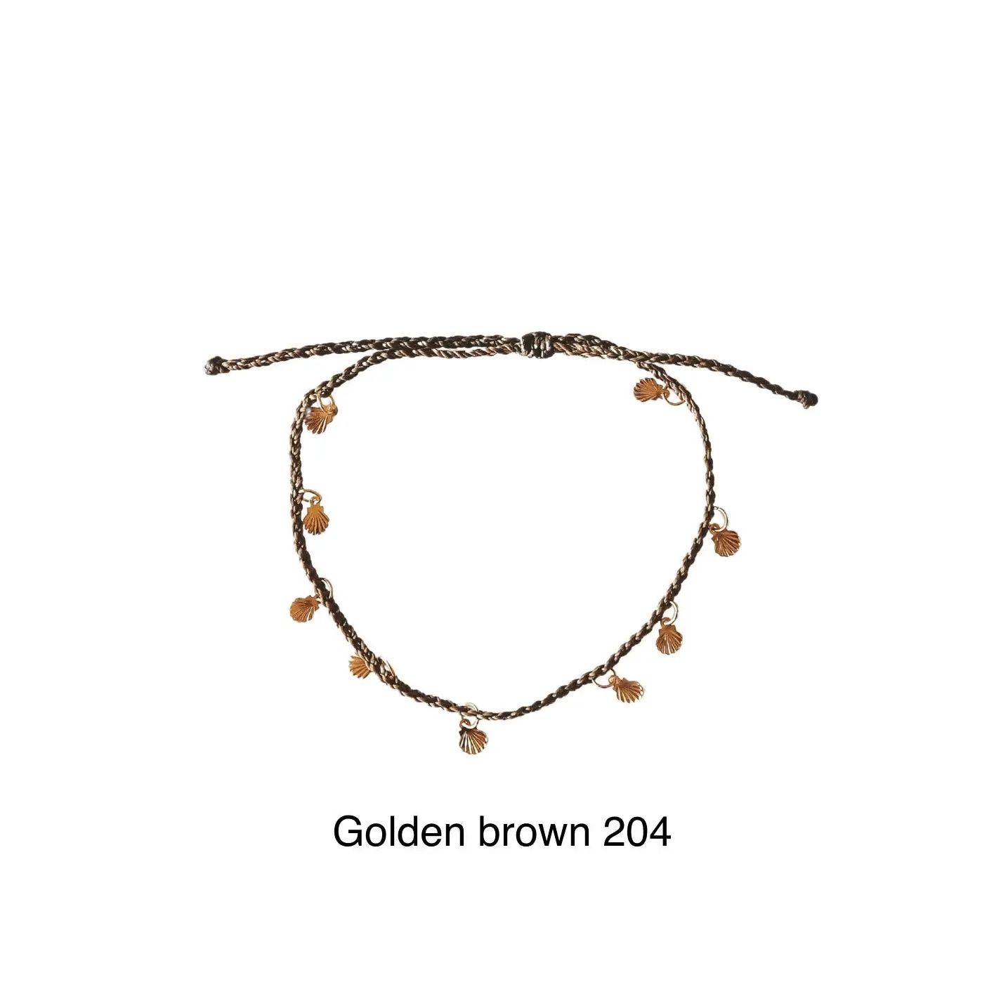Bracelet de Cheville Lovina, Couleur: Brun doré