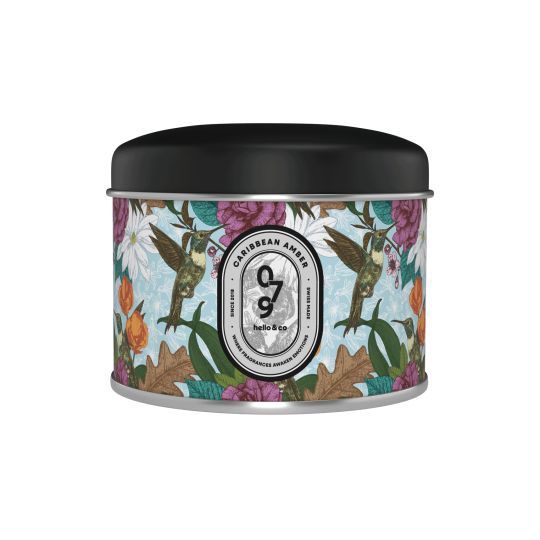Bougie Hello Candle &quot;Caribbean Amber&quot;, Taille: 180ml