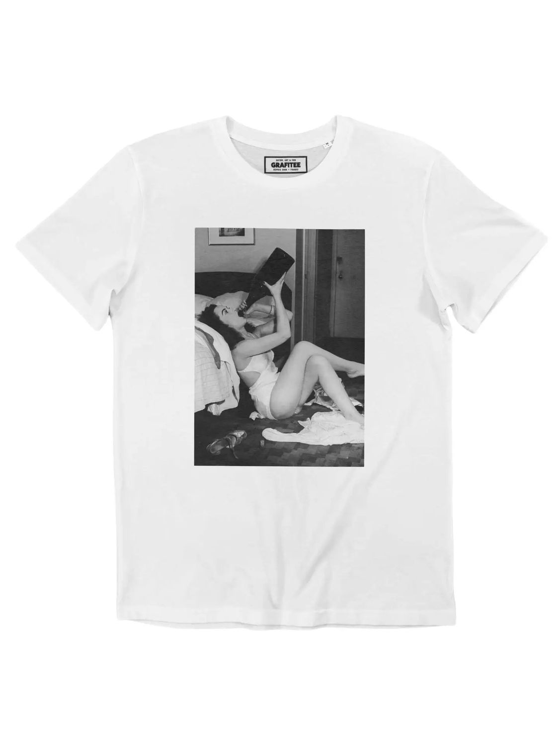 T-Shirt Champagne Cul Sec, Taille: S