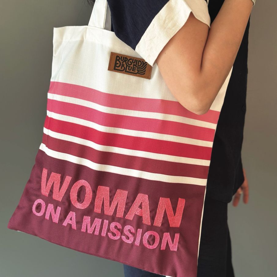 Totebag &quot;Woman on a Mission&quot;