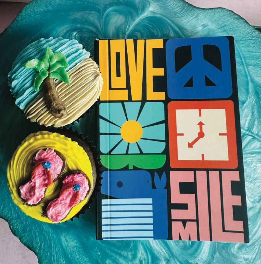 Notebook A6, Inscription: Love, Peace, Smile