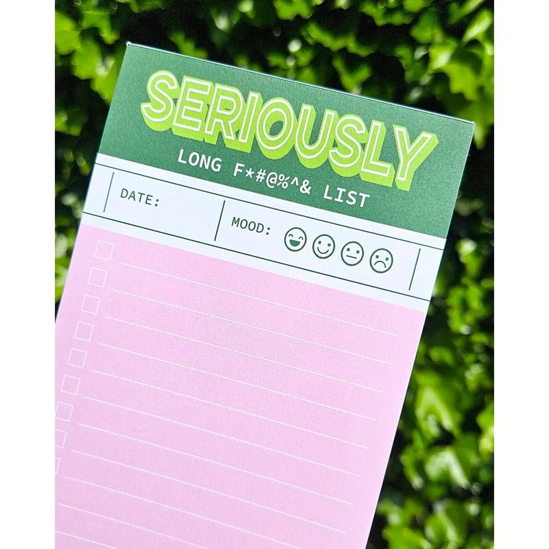 Bloc-notes &quot;Seriously&quot;