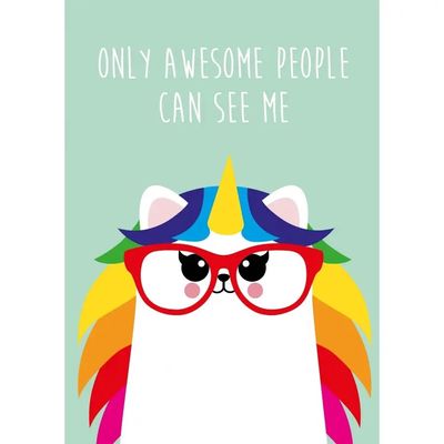 Carte postale “Only Awesome People Can See Me”