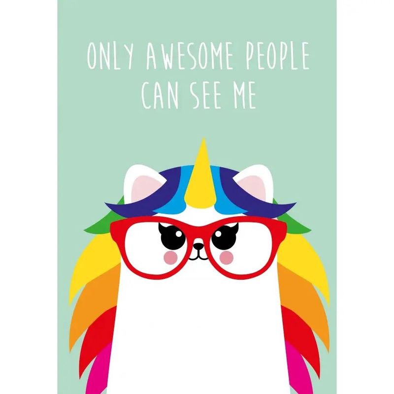 Carte postale “Only Awesome People Can See Me”