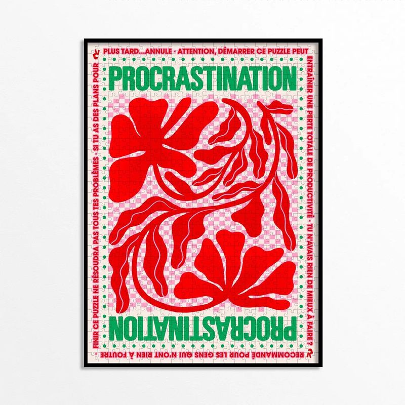 Puzzle 1000 pièces – Procrastination