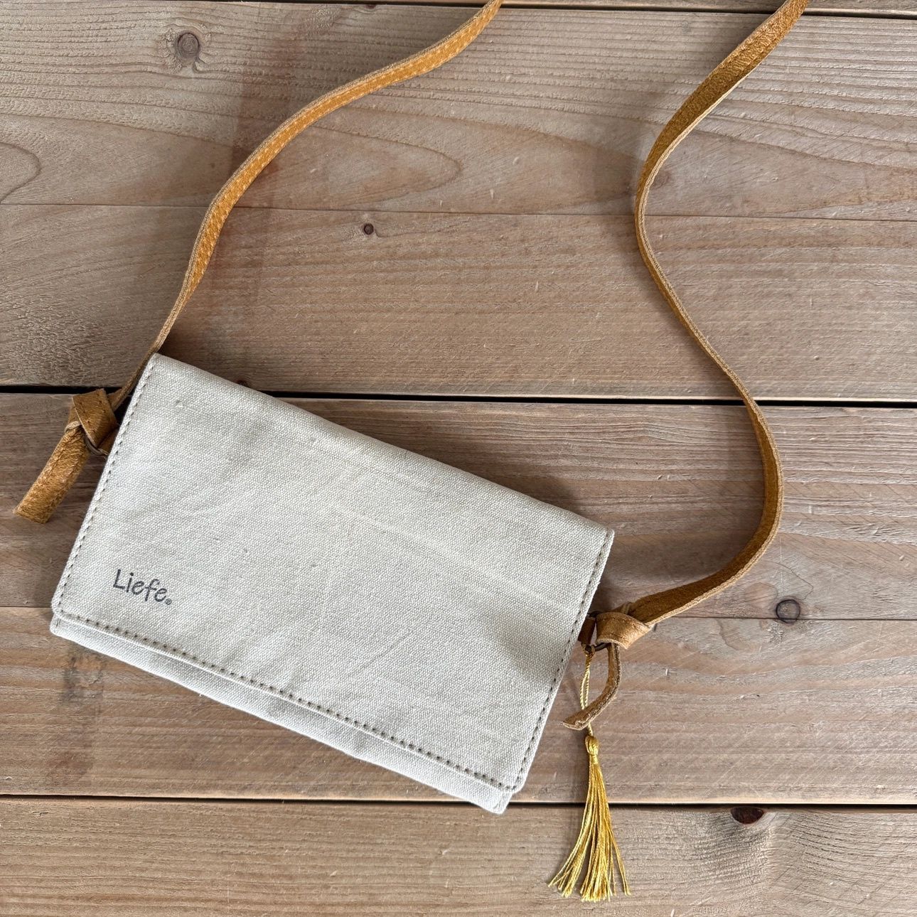 Pochette à rabat 3-Way en toile recyclée