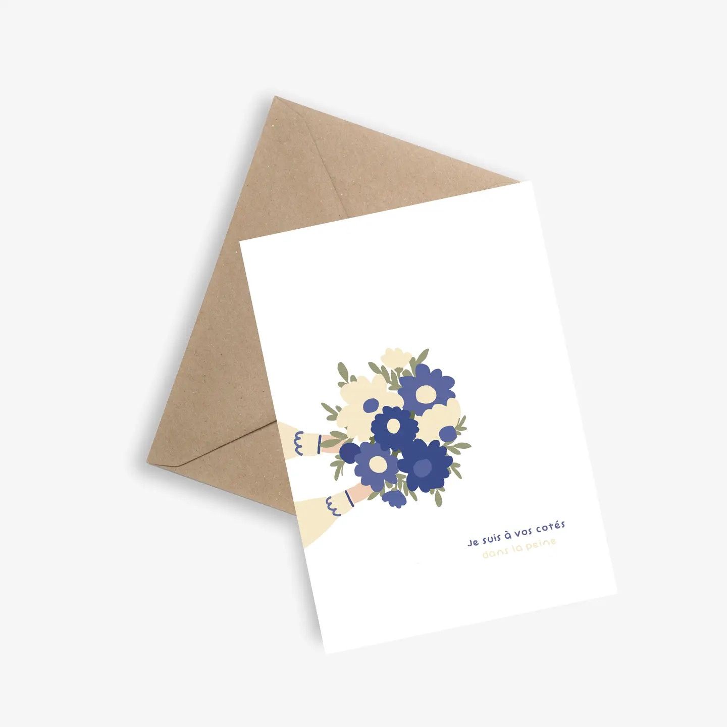 Carte de Deuil - Bouquet
