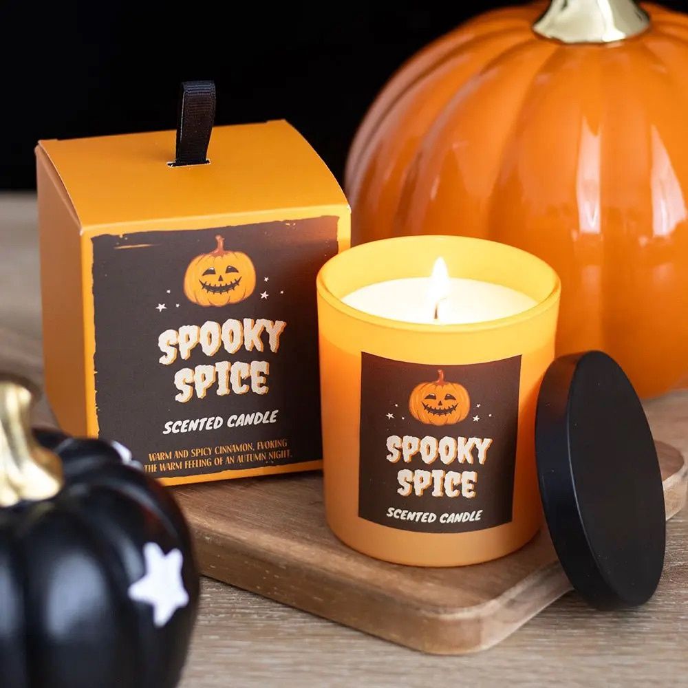 Bougie d&#39;Halloween à la Cannelle