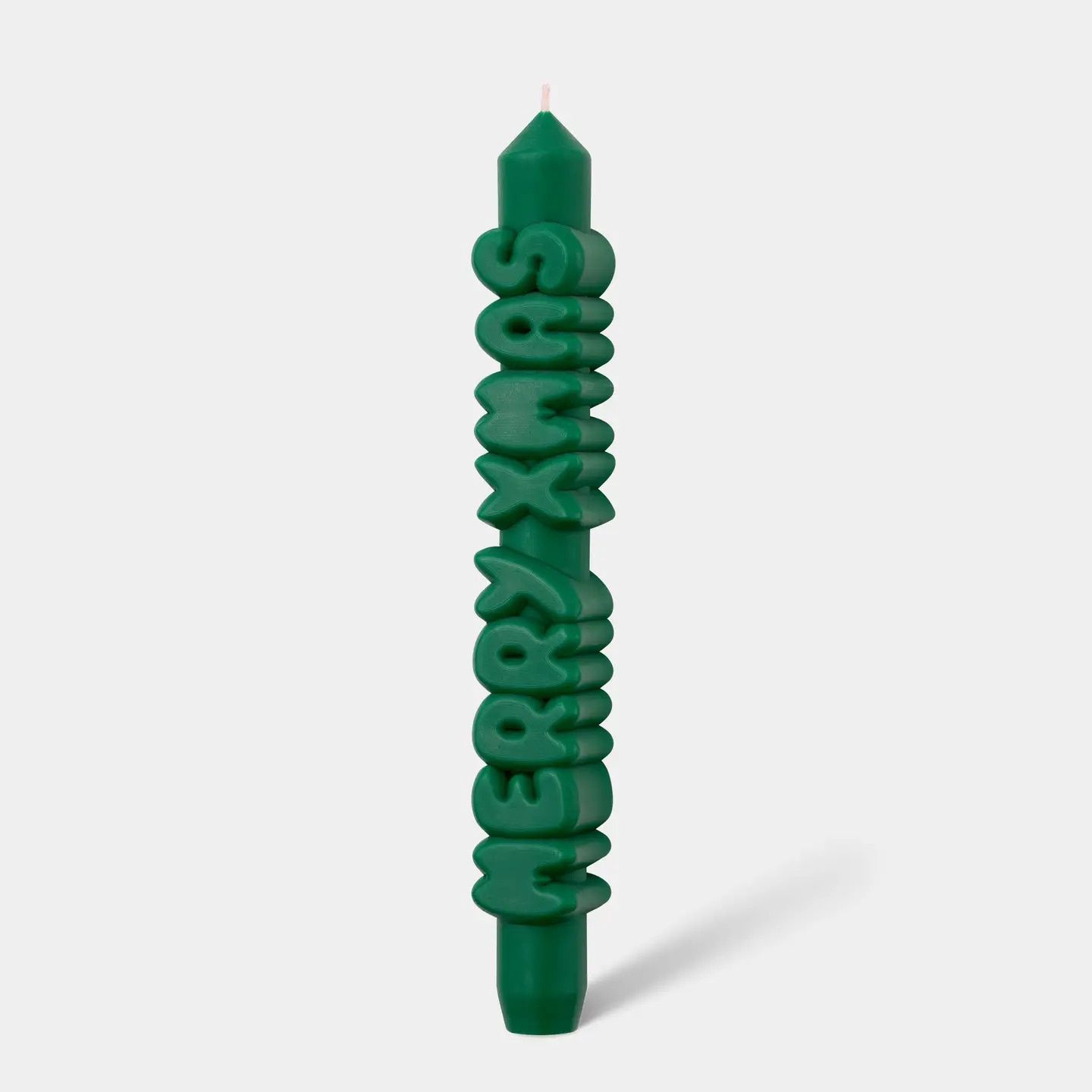Bougie Décorative 3D &quot;Merry Xmas&quot;, Couleur: Vert