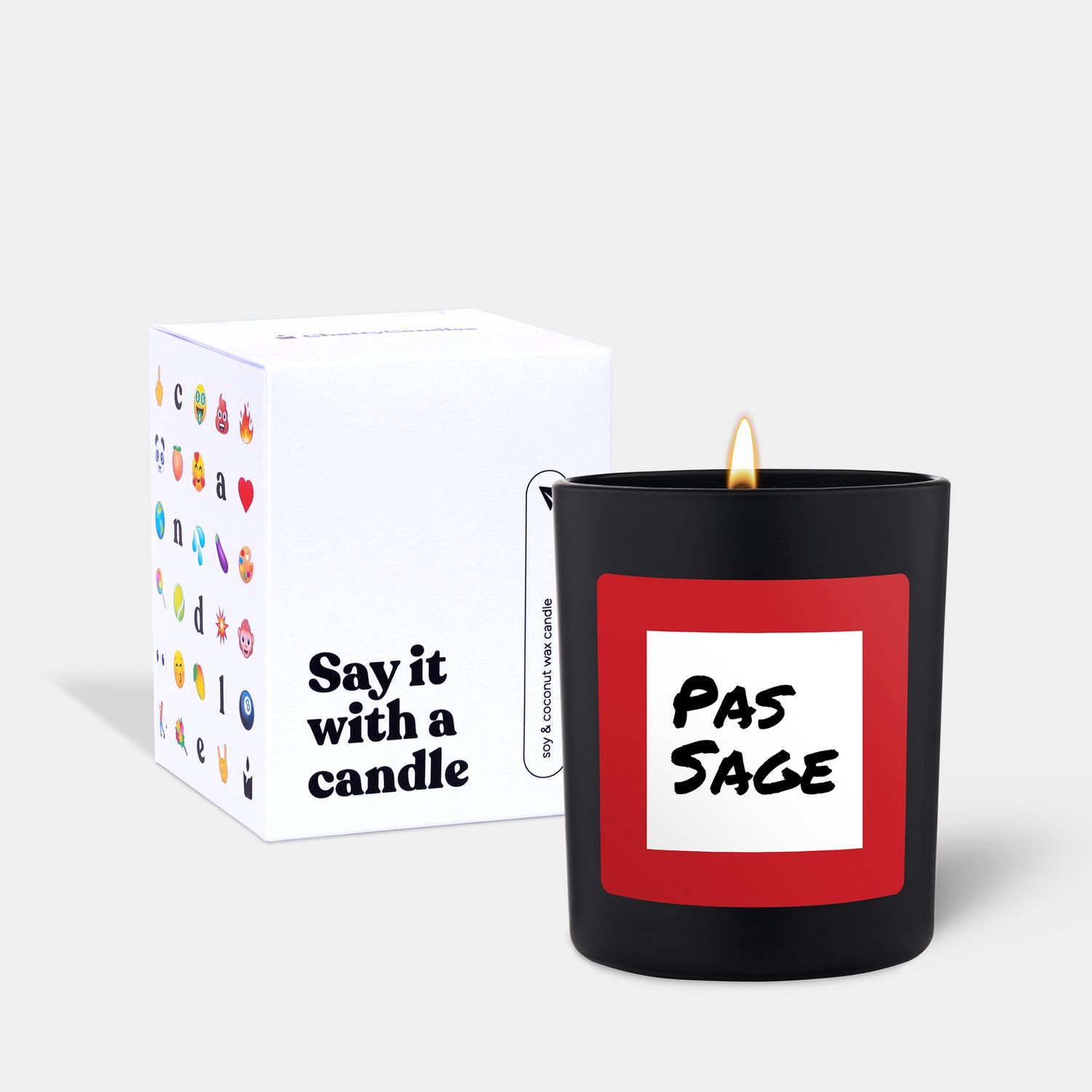 Bougie &quot;Pas Sage&quot;