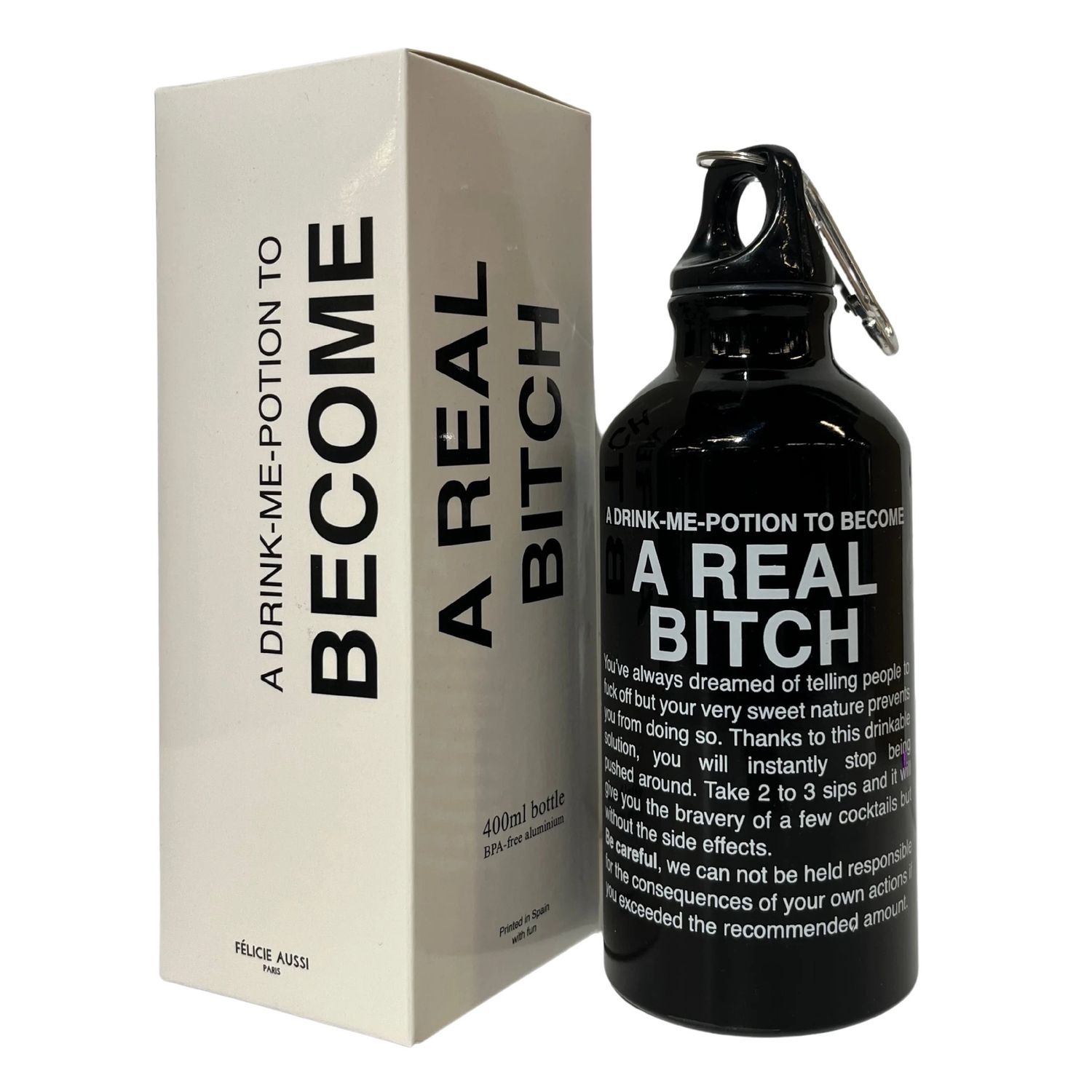 Gourde Potion Magique, Inscription: Real Bitch