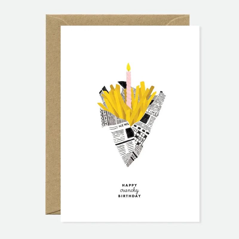 Carte &quot;Happy Crunchy Bday&quot;