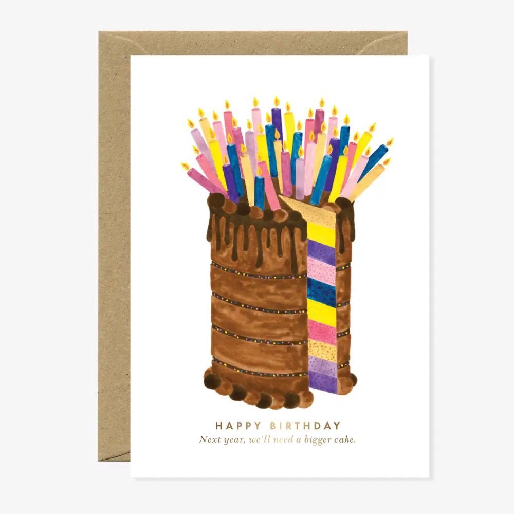 Carte &quot;Happy Bday Bigger Cake&quot;