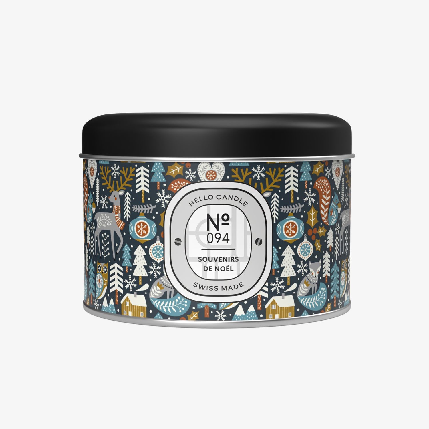Bougie Hello Candle &quot;Souvenirs de Noël&quot;, Taille: 180ml